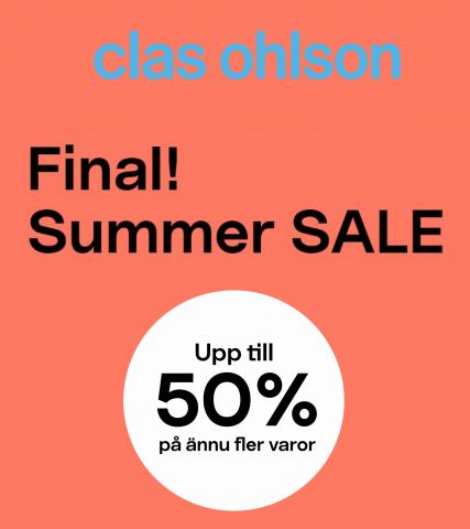 Clas Ohlson-katalog i Täby | Final! Summer Sale | 2022-08-07 - 2022-09-24