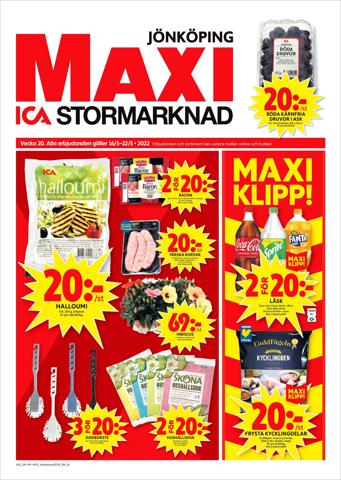 ICA Maxi-katalog i Jönköping | ICA Maxi Erbjudanden | 2022-05-16 - 2022-05-22