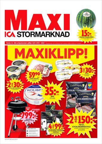 Erbjudanden av Matbutiker i Ödåkra | ICA Maxi Erbjudanden de ICA Maxi | 2022-05-23 - 2022-05-29