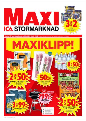 ICA Maxi-katalog i Ödåkra | ICA Maxi Erbjudanden | 2022-06-20 - 2022-06-26
