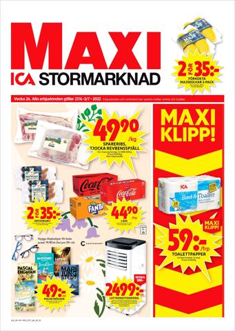 Erbjudanden av Matbutiker i Uppsala | ICA Maxi Erbjudanden de ICA Maxi | 2022-06-27 - 2022-07-03
