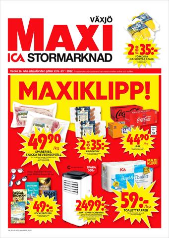 ICA Maxi-katalog i Växjö | ICA Maxi Erbjudanden | 2022-06-27 - 2022-07-03
