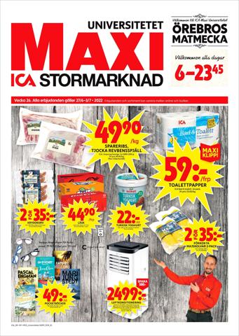 Erbjudanden av Matbutiker i Örebro | ICA Maxi Erbjudanden de ICA Maxi | 2022-06-27 - 2022-07-03
