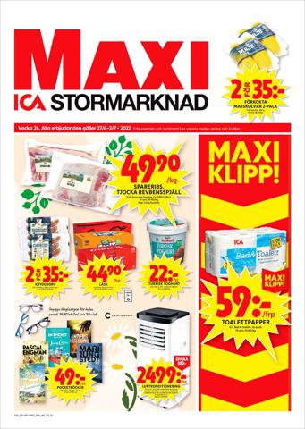 Erbjudanden av Matbutiker i Norrköping | ICA Maxi Erbjudanden de ICA Maxi | 2022-06-27 - 2022-07-03