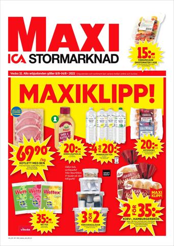 Erbjudanden av Matbutiker i Ljungby (Kronoberg) | ICA Maxi Erbjudanden de ICA Maxi | 2022-08-08 - 2022-08-14