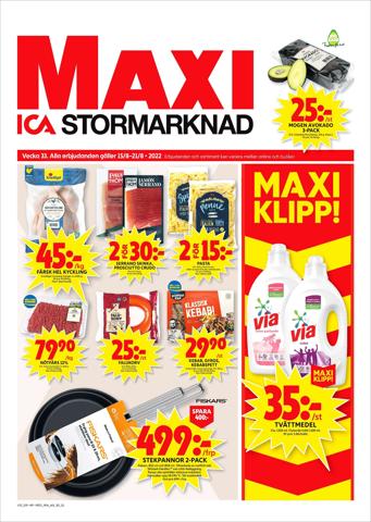 ICA Maxi-katalog i Nyköping | ICA Maxi Erbjudanden | 2022-08-15 - 2022-08-21