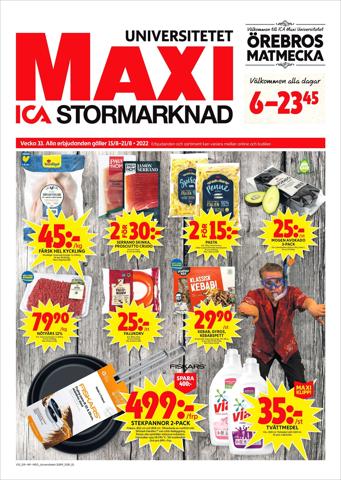 ICA Maxi-katalog i Örebro | ICA Maxi Erbjudanden | 2022-08-15 - 2022-08-21