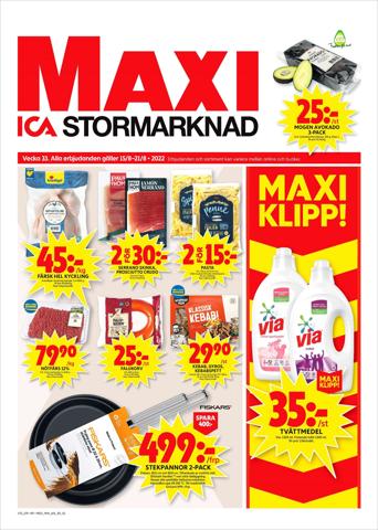 ICA Maxi-katalog i Västerås | ICA Maxi Erbjudanden | 2022-08-15 - 2022-08-21