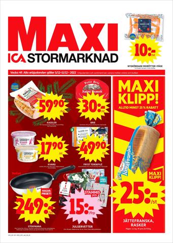 Erbjudanden av Matbutiker i Täby | ICA Maxi Erbjudanden de ICA Maxi | 2022-12-05 - 2022-12-11