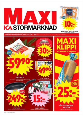 Erbjudanden av Matbutiker i Umeå | ICA Maxi Erbjudanden de ICA Maxi | 2022-12-05 - 2022-12-11