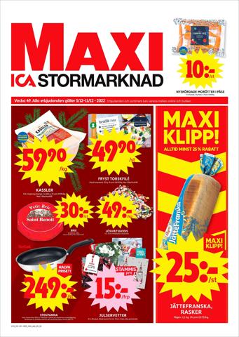 Erbjudanden av Matbutiker i Linköping | ICA Maxi Erbjudanden de ICA Maxi | 2022-12-05 - 2022-12-11