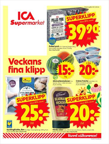 ICA Supermarket-katalog | ICA Supermarket Erbjudanden | 2022-08-08 - 2022-08-14