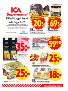 ICA Supermarket-katalog i Lund (Skåne) | ICA Supermarket Erbjudanden | 2023-03-20 - 2023-03-26