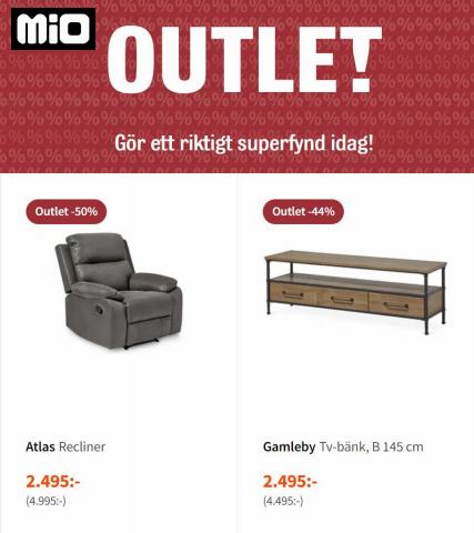 Erbjudanden av Möbler och Inredning i Linköping | Outlet de Mio | 2022-06-07 - 2022-06-30