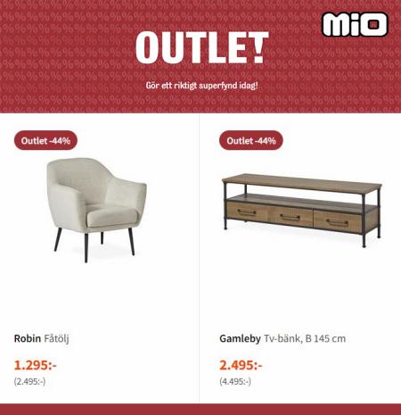 Erbjudanden av Möbler och Inredning i Falkenberg | Outlet Mio de Mio | 2022-08-09 - 2022-08-23