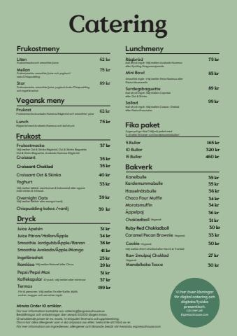 Espresso House-katalog i Uppsala | Catering Meny | 2022-08-27 - 2023-03-04