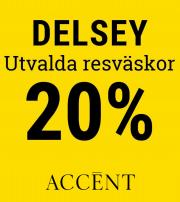 Erbjudande på sidan 10 i Varumärken–Delsey katalogen från Accent
