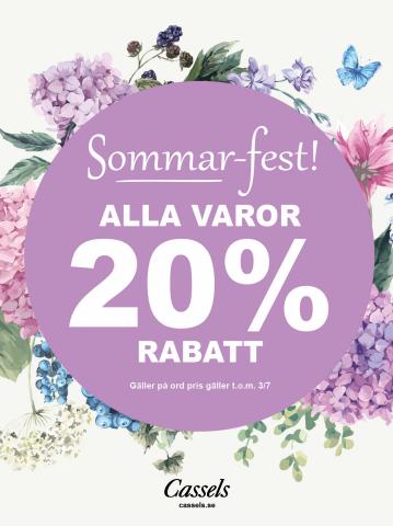 Erbjudanden av Kläder, Skor och Accessoarer i Malmö | Sommar-fest! de Cassels | 2022-06-25 - 2022-07-03