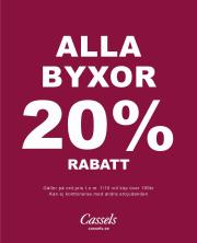 Cassels-katalog i Norrköping | Alla Byxor 20% rabatt | 2023-09-24 - 2023-10-30