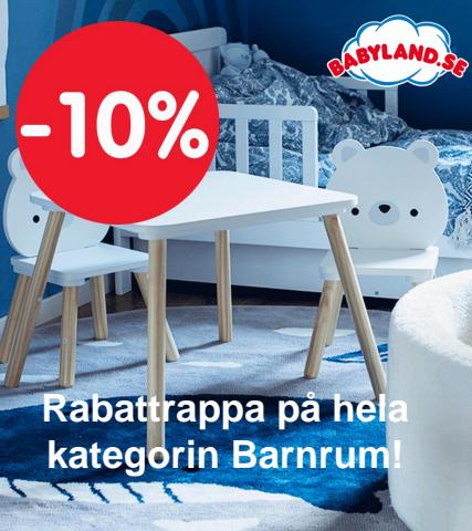 Babyland-katalog i Stockholm | Rabattrappa på hela kategorin Barnrum! | 2022-09-23 - 2022-10-15