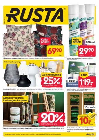 Erbjudanden av Möbler och Inredning i Linköping | Rusta reklambad de Rusta | 2022-09-28 - 2022-10-04