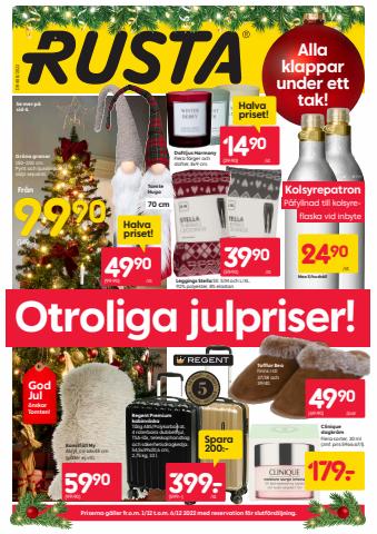 Rusta-katalog i Hudiksvall | Rusta reklambad | 2022-12-01 - 2022-12-06