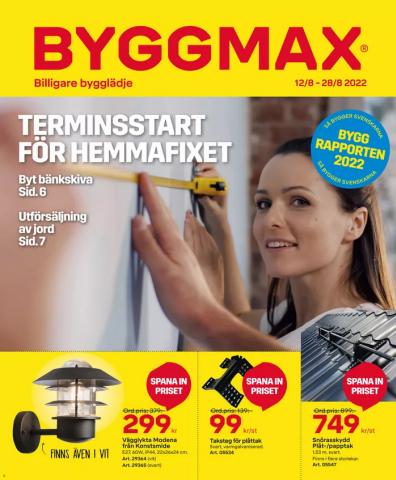 Erbjudanden av Bygg och Trädgård i Ljungby (Kronoberg) | Byggmax Erbjudande de Byggmax | 2022-08-12 - 2022-08-28
