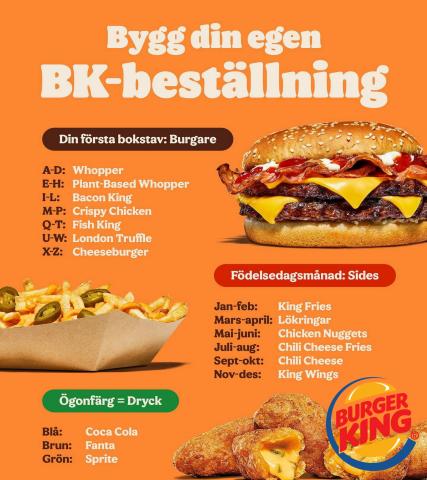 Erbjudanden av Restauranger och Kaféer i Ödåkra | Meny de Burger King | 2022-06-17 - 2022-08-31