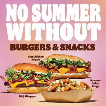 Erbjudanden av Restauranger och Kaféer i Kristianstad | No Summer Without de Burger King | 2022-08-31 - 2022-12-03