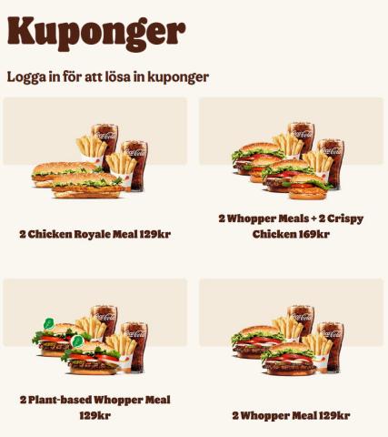 Burger King-katalog i Uppsala | Meny | 2022-12-02 - 2023-02-04