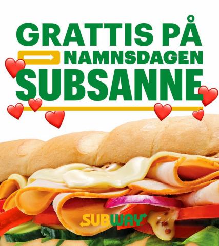 Erbjudanden av Restauranger och Kaféer i Landskrona | Subway Erbjudande Meny de Subway | 2022-09-02 - 2022-12-10