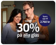 Erbjudanden av Apotek och Hälsa i Upplands Väsby | 30% på ALLA glas de Synoptik | 2023-01-30 - 2023-03-10