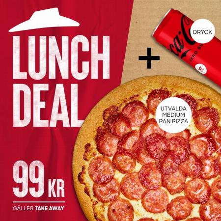 Erbjudanden av Restauranger och Kaféer i Stockholm | Lunch Deal de Pizza Hut | 2022-09-01 - 2022-12-10