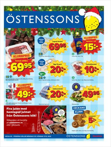 Erbjudanden av Matbutiker i Mjölby | Östenssons reklambad de Östenssons | 2022-12-05 - 2022-12-11