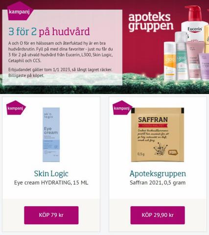Erbjudanden av Apotek och Hälsa i Sollentuna | 3 för 2 på hudvård de Apoteksgruppen | 2022-12-01 - 2023-01-01