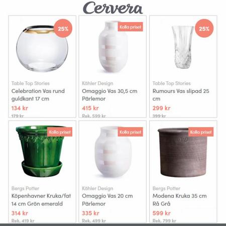 Cervera-katalog | Upp till 30% på krukor och vaser | 2022-05-10 - 2022-05-16