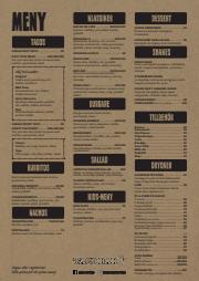 Erbjudanden av Restauranger och Kaféer | Taco Bar Meny de Taco Bar | 2023-08-28 - 2023-10-14