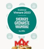 Erbjudanden av Restauranger och Kaféer i Växjö | Meny de MAX Hamburgare | 2023-03-23 - 2023-06-17
