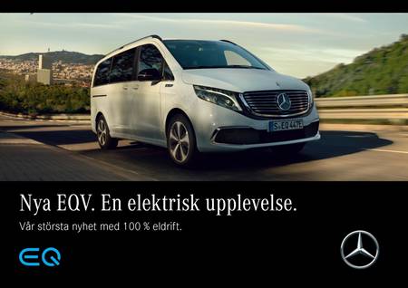 Erbjudanden av Bilar och Motor i Landskrona | Nya EQV de Mercedes-Benz | 2021-05-10 - 2023-01-31