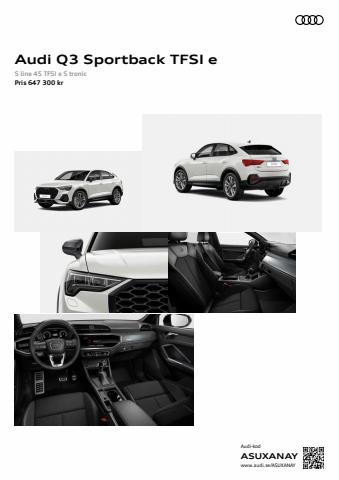 Audi-katalog | Audi Q3 Sportback TFSI e | 2022-04-07 - 2023-01-31