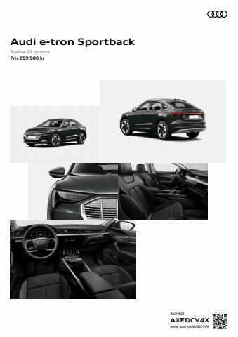 Audi-katalog | Audi e-tron Sportback | 2022-04-07 - 2023-01-31