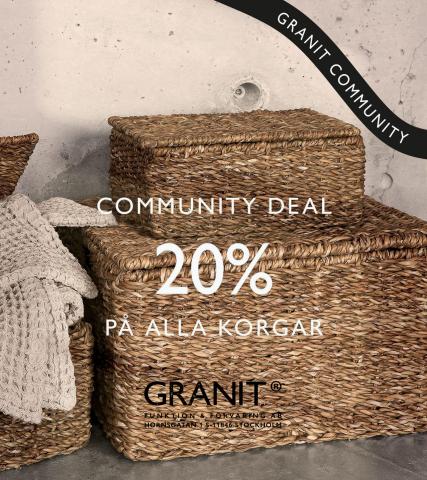 Granit-katalog | Community Deal 20% på alla korgar | 2023-09-08 - 2023-10-23