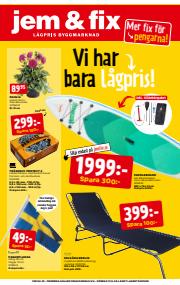 Erbjudanden av Bygg och Trädgård i Ödåkra | Jem&Fix reklamblad de Jem&Fix | 2023-06-04 - 2023-06-11
