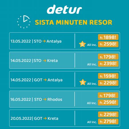Erbjudanden av Resor i Ystad | Sista Minuten Resor de Detur | 2022-05-18 - 2022-05-20