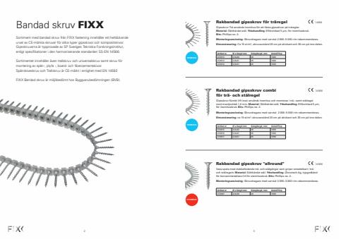 Ahlsell-katalog | FIXX Bandad skruv | 2022-07-30 - 2022-10-08