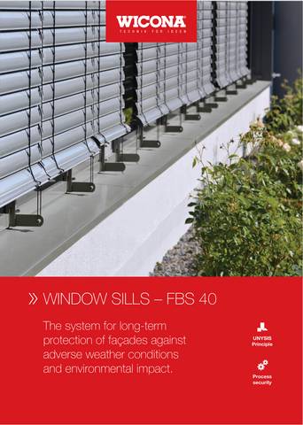 Wicona-katalog | WINDOW SILLS – FBS 40 | 2021-04-28 - 2021-06-30