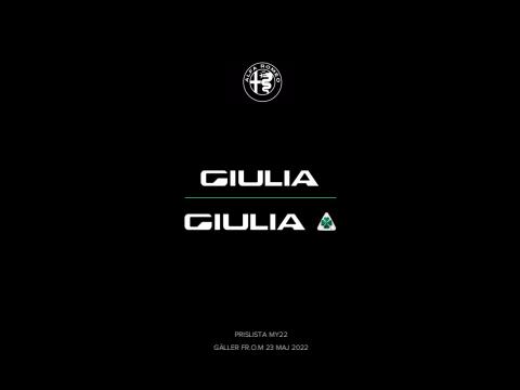 Alfa Romeo-katalog | Alfa Romeo Giulia | 2022-05-23 - 2023-02-28