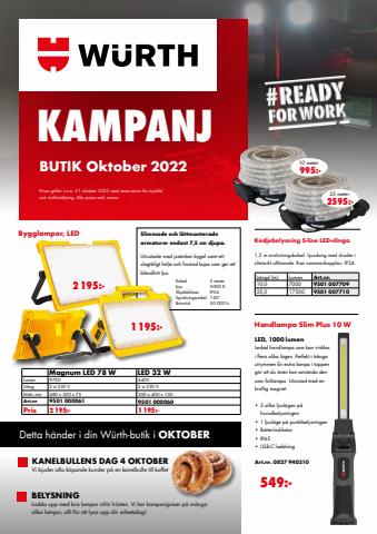 Würth-katalog | Butikskampanj Oktober 2022 | 2022-10-01 - 2022-10-31