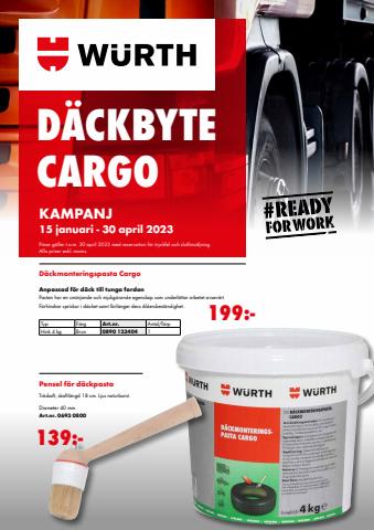 Würth-katalog | Däckbyteskampanj Cargo | 2023-01-15 - 2023-04-30