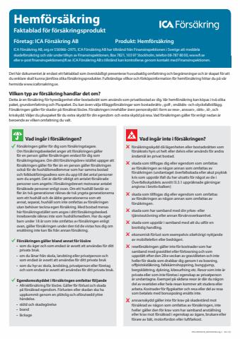 Erbjudanden av Banker i Lidingö | Hemförsäkring de ICA Banken | 2022-08-31 - 2022-11-26